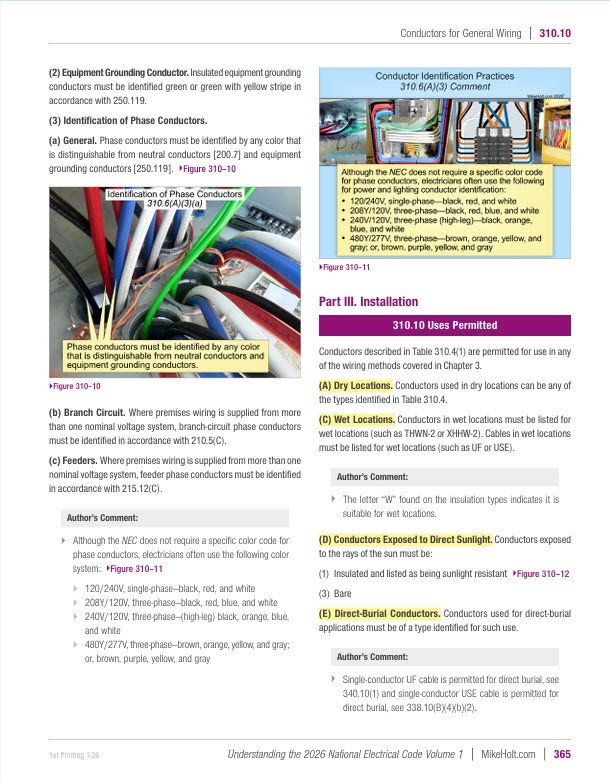 Mike Holt’s 2026 Understanding the NEC, Volume 1 Textbook Articles 90 – 480