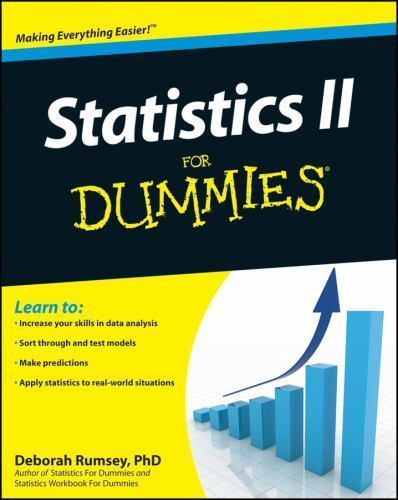 Statistics II for Dummies Rumsey, Deborah J. paperback Used – Very Good