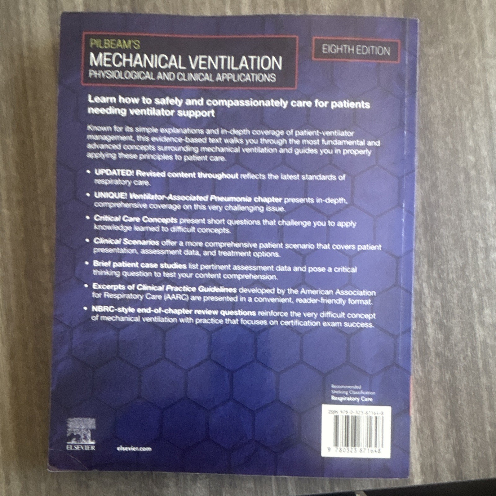 Elsevier Pilbeam’s Mechanical Ventilation 8th Ed Paperback 2024 J.M. Cairo