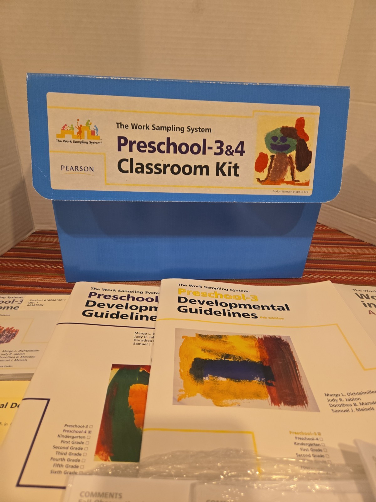 Pearson Work Sampling System Preschool 3-4 Classroom Kit Product 1428413170