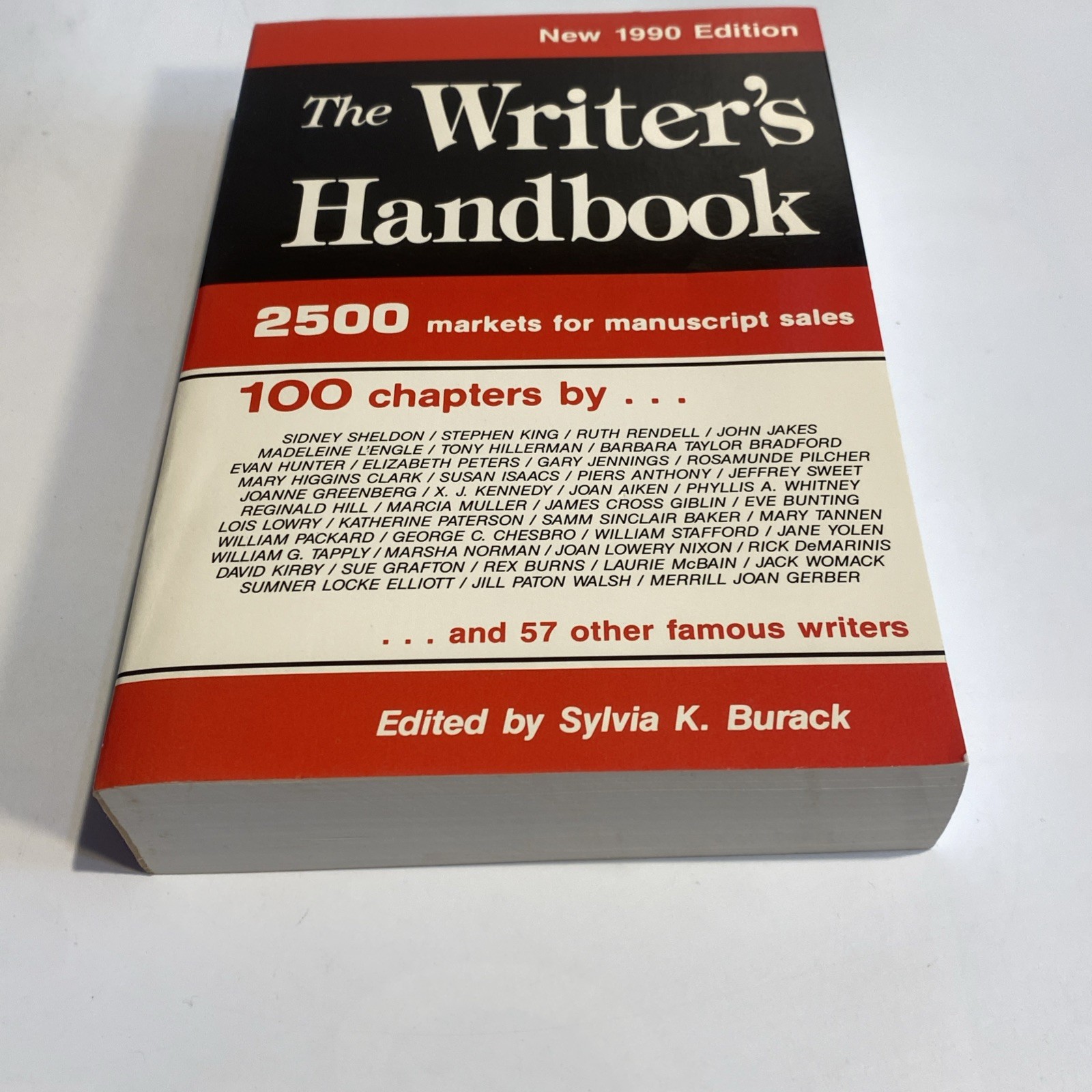 The Writer’s Handbook, 1990 by Sylvia K. Burack (paperback, Revised edition)