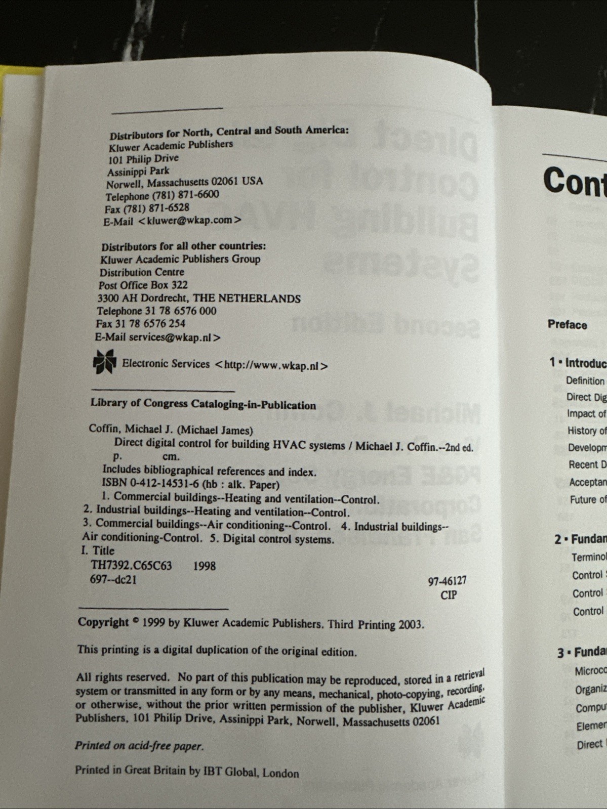 Direct Digital Control for Building HVAC Systems HC Michael J Coffin