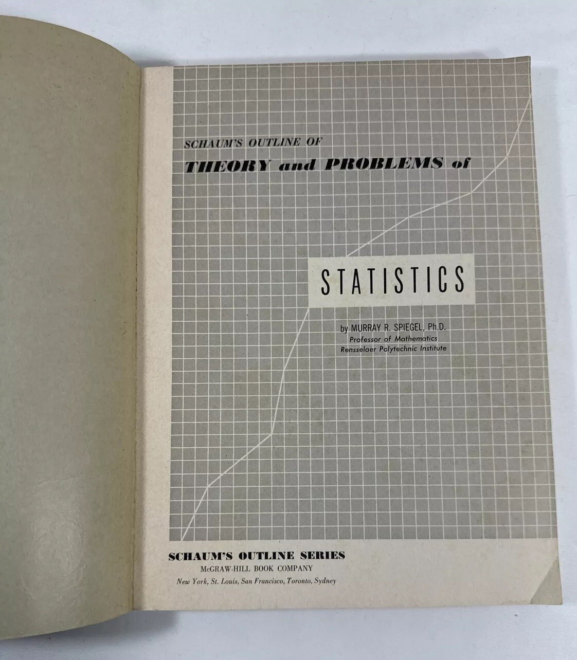 Schaum’s Outline Series: Statistics by Murray R. Spiegel