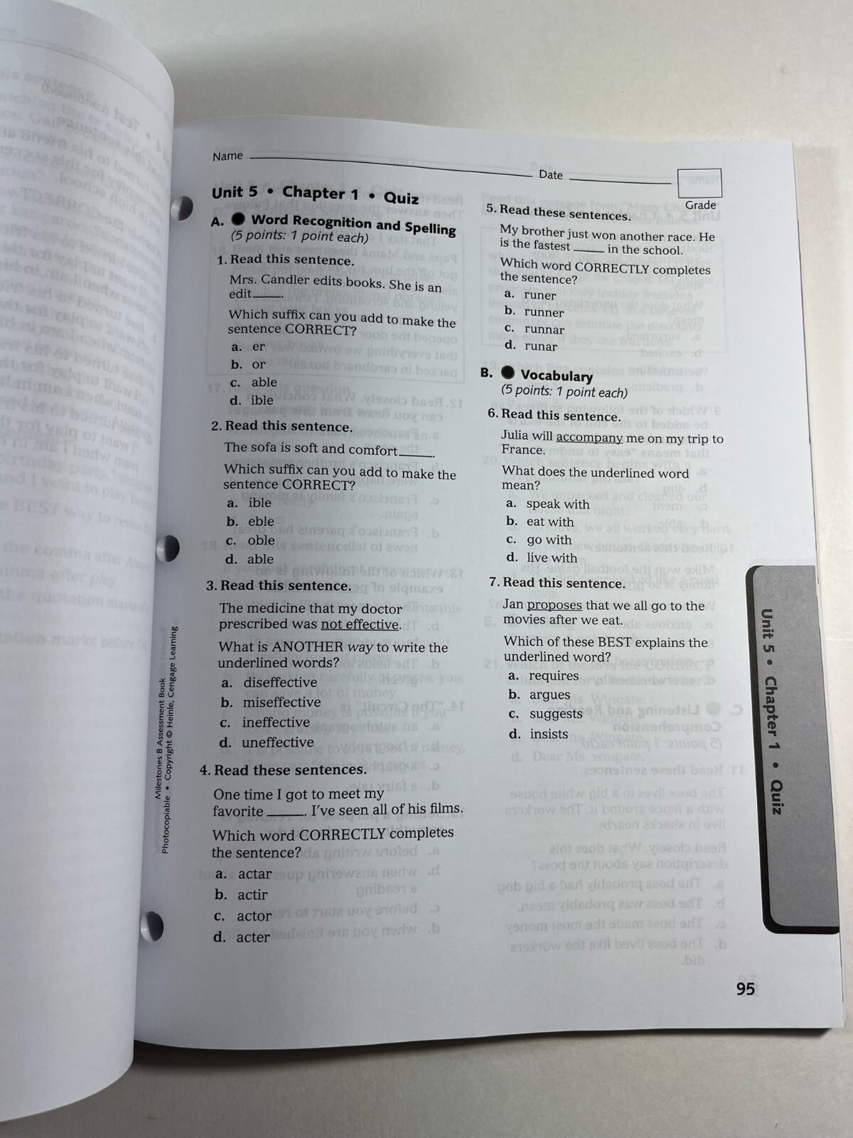 Milestones Level B 2009 2 Book Student/Teacher Set Heinle Cengage 1424008883 ELL
