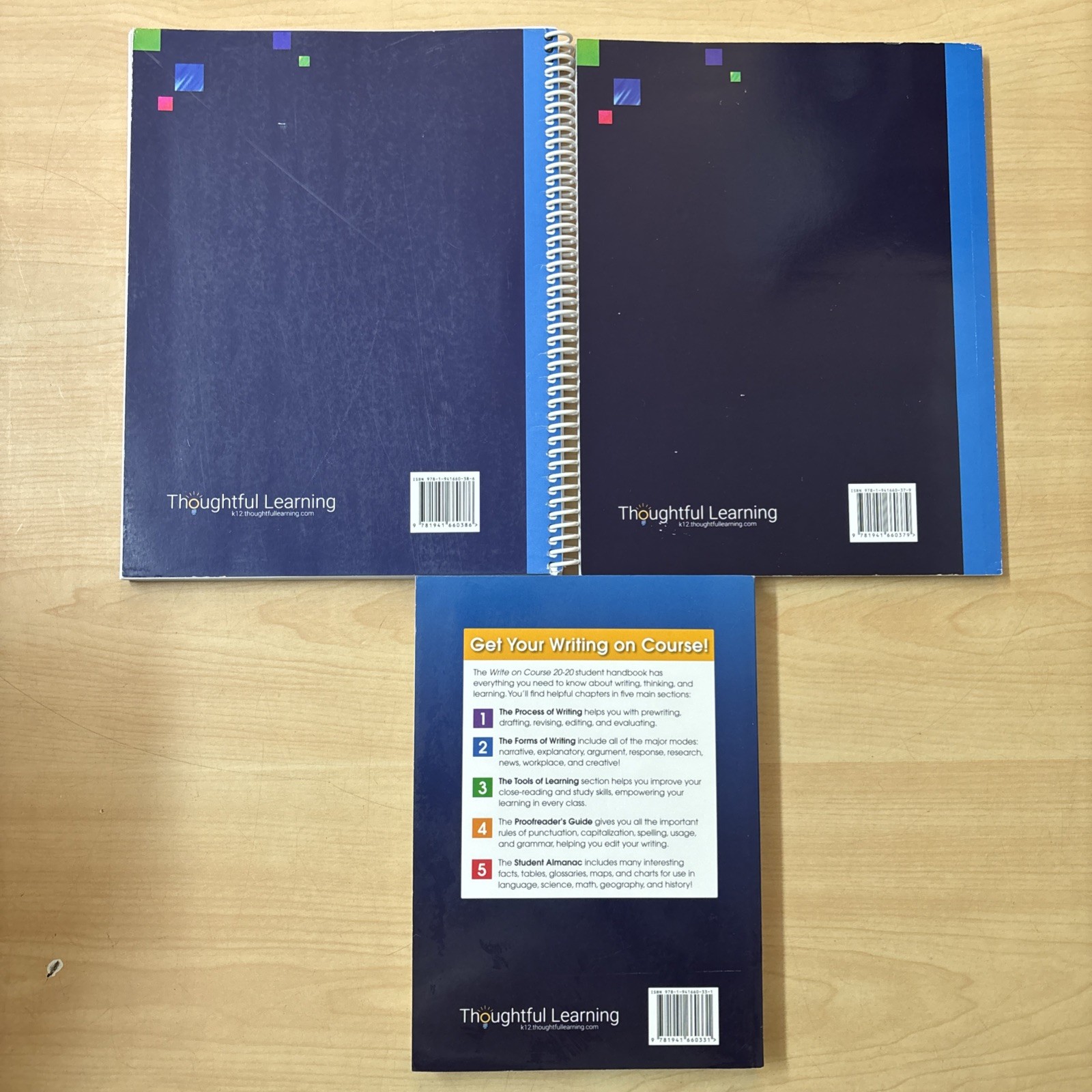 Lot 3 Write on Course 20-20 Grade 7 Textbook Skillsbook Teacher’s Edition Set VG