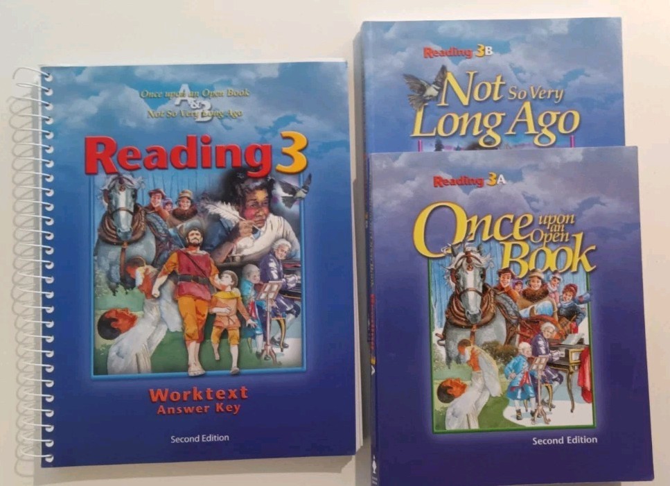 BJU Reading 3 Student Textbooks + Worktext Answer Key 2E Homeschool Curriculum