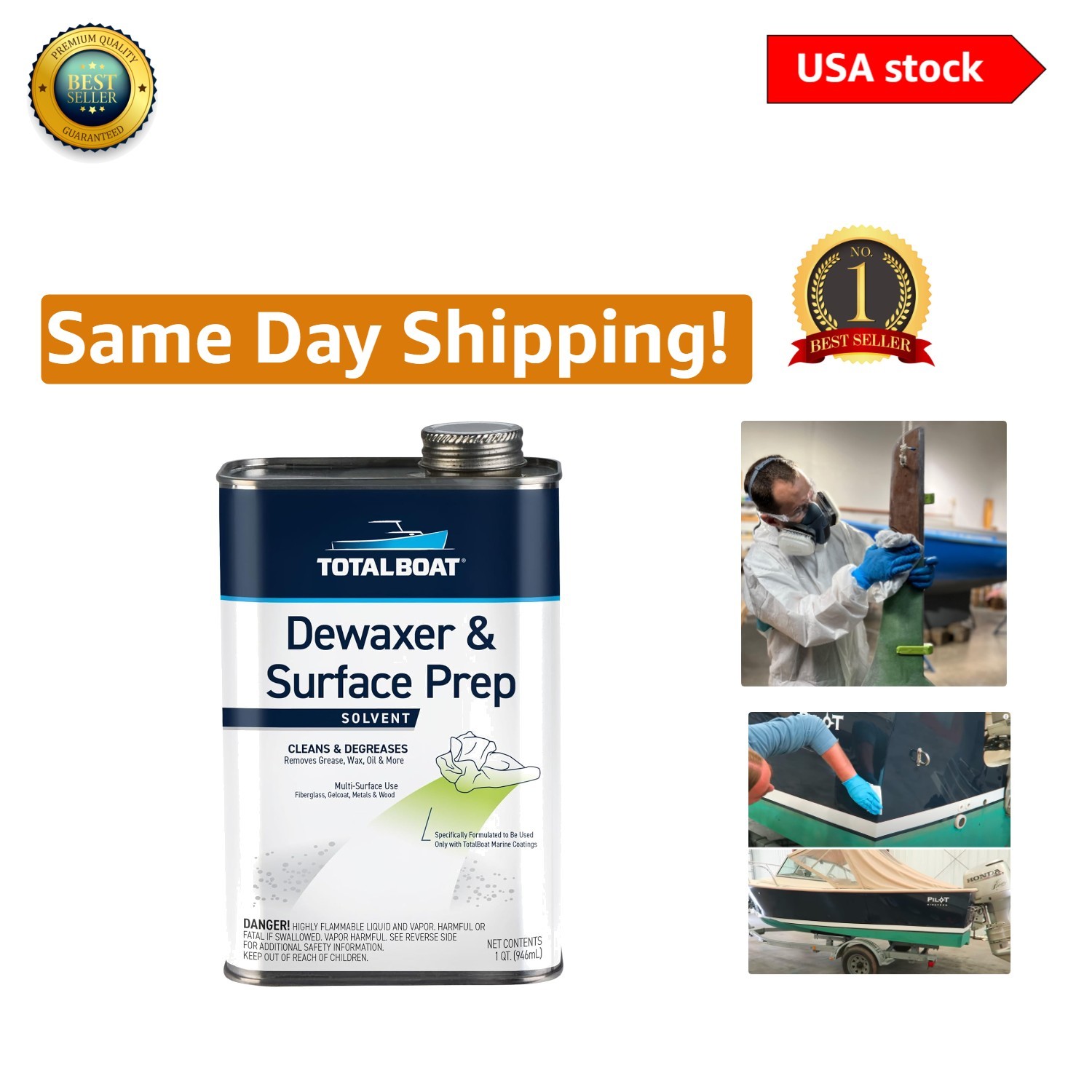 Multipurpose Dewaxer and Surface Prep for Metal, Aluminum & Fiberglass – 32 Oz