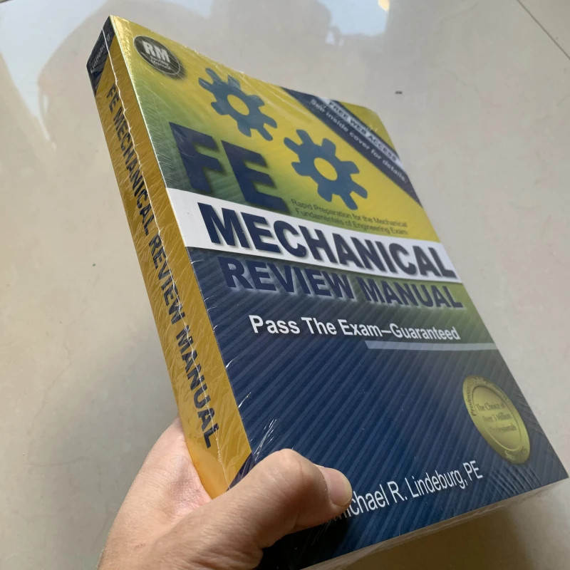 FE Mechanical Review Manual by Michael R. Lindeburg Engineering Exam Guide Book