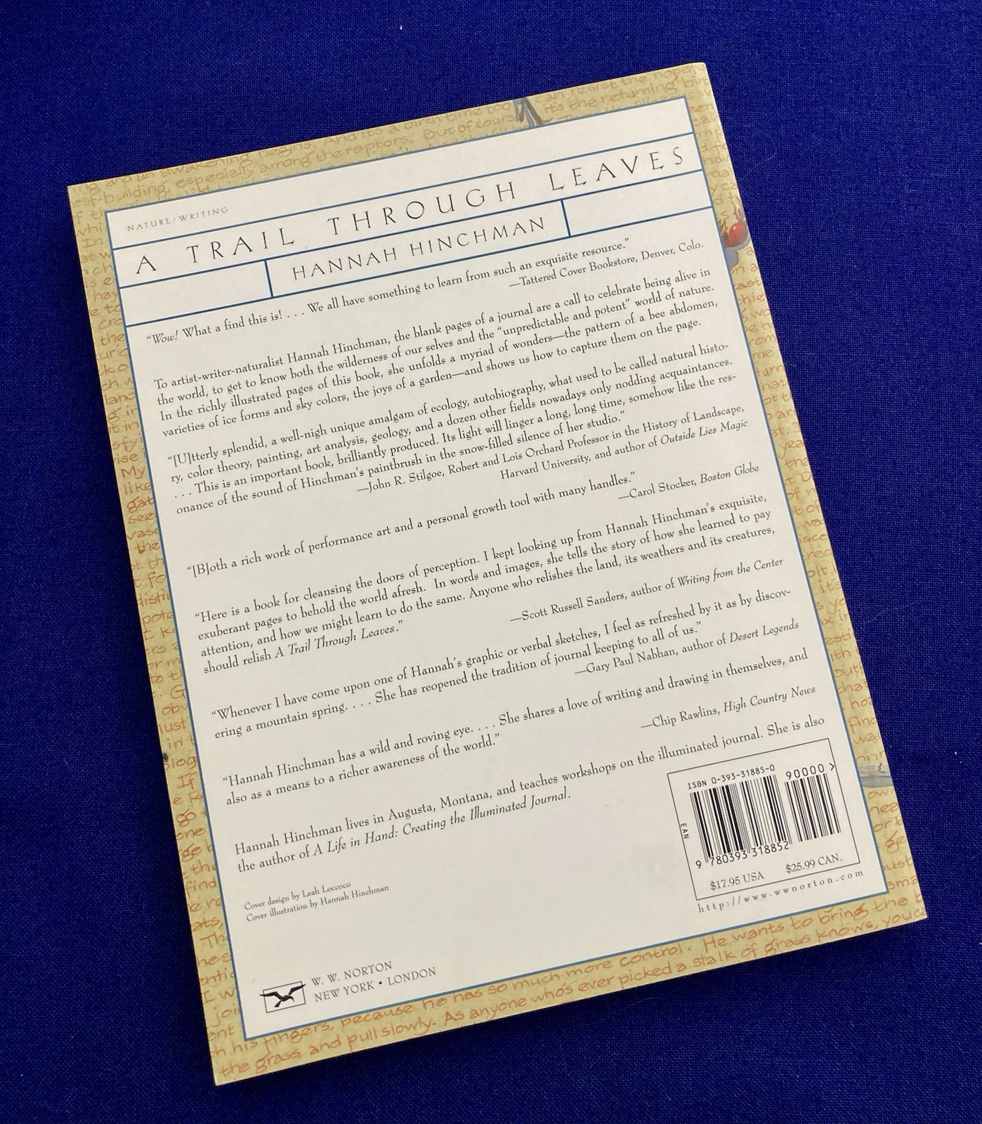 A Trail Through Leaves : The Journal as a Path to Place by Hannah Hinchman 1997