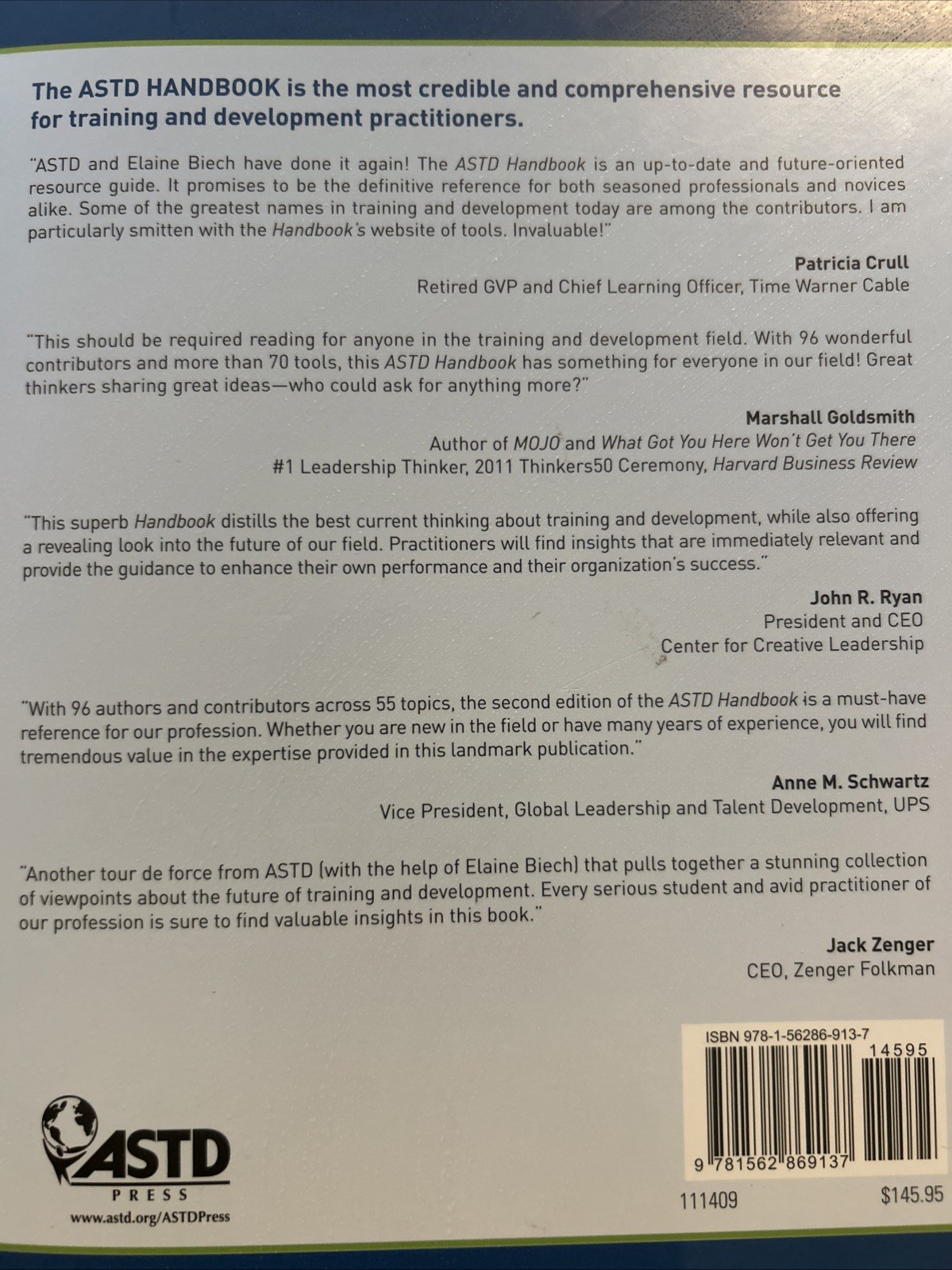 ASTD Handbook : The Definitive Reference for Training & Development, Hardcove…