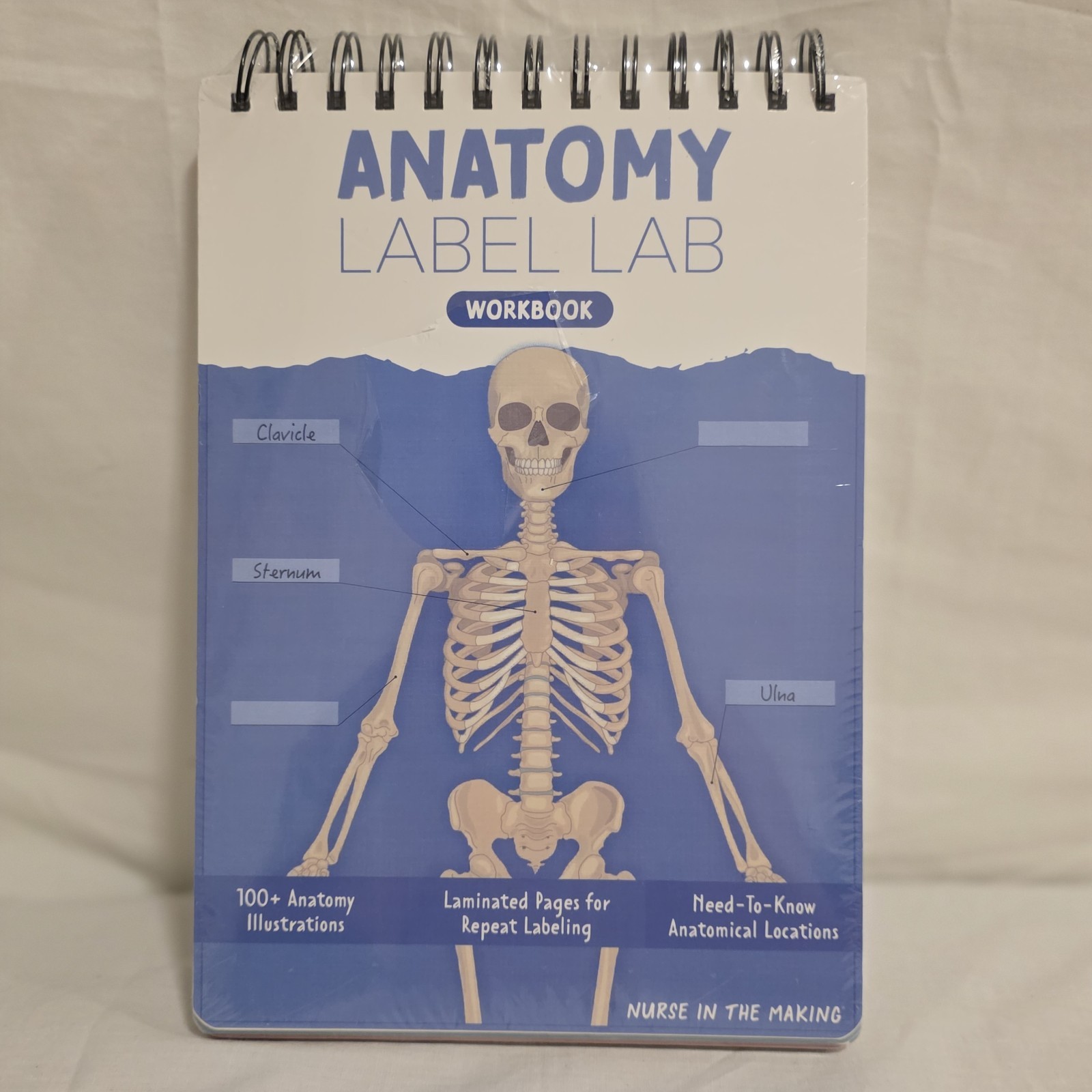Human Anatomy Label Lab Workbook Medical Students 100+ Illustrations Laminated