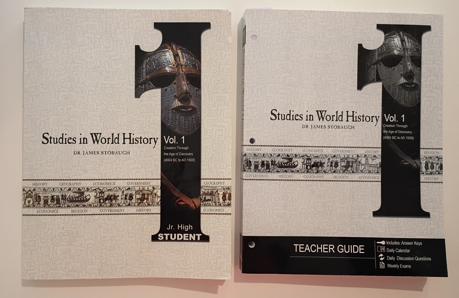 Master Books Studies In World History 1 Set Of 2 Books Homeschool Curriculum VG
