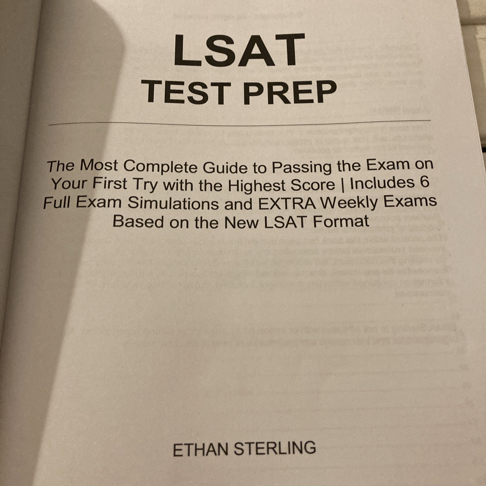 LSAT Test Prep 2025 Book The NEW Format Full practice test unused
