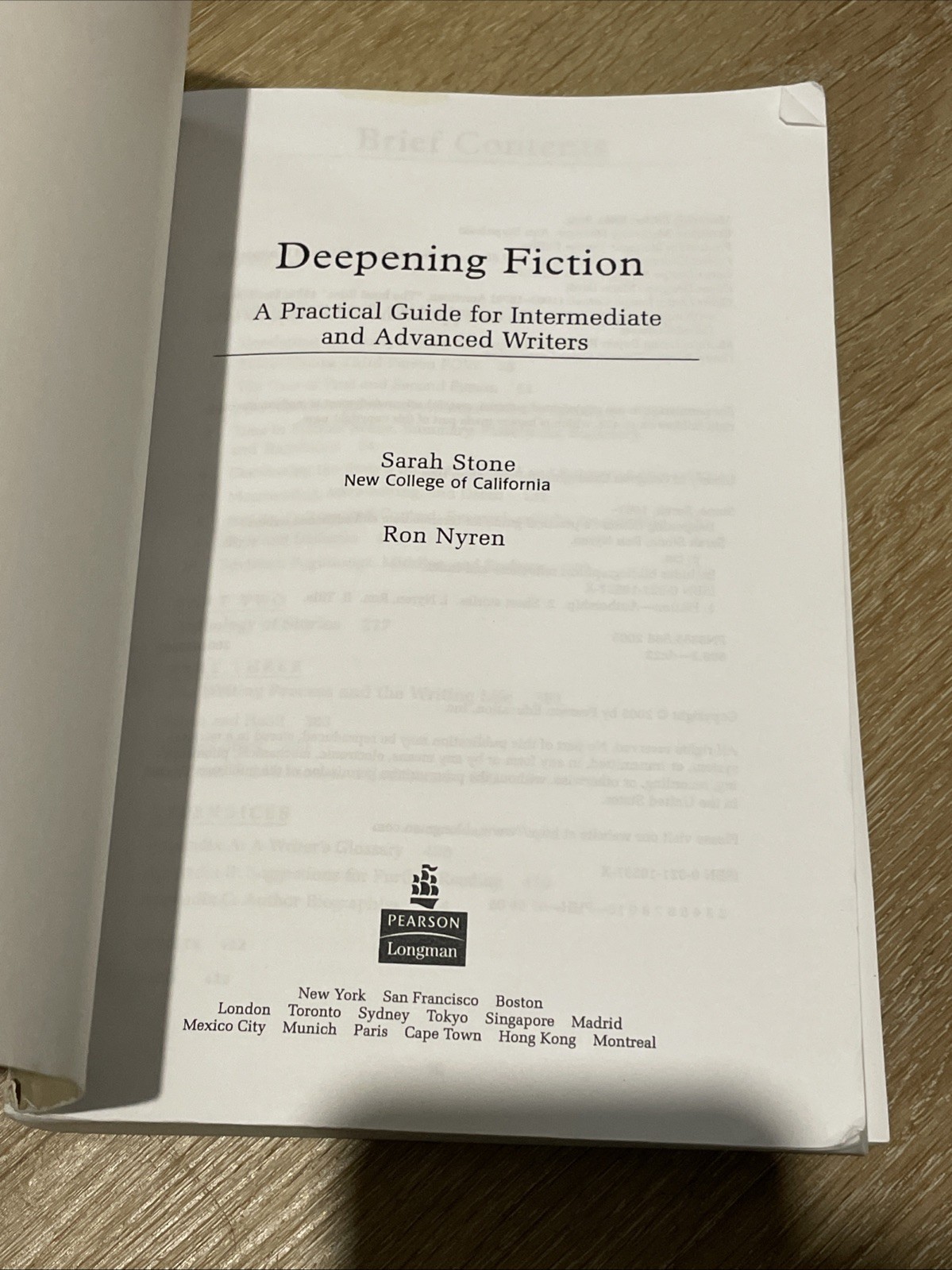 Deepening Fiction: A Guide for Intermediate & Advanced Writers (Acceptable)