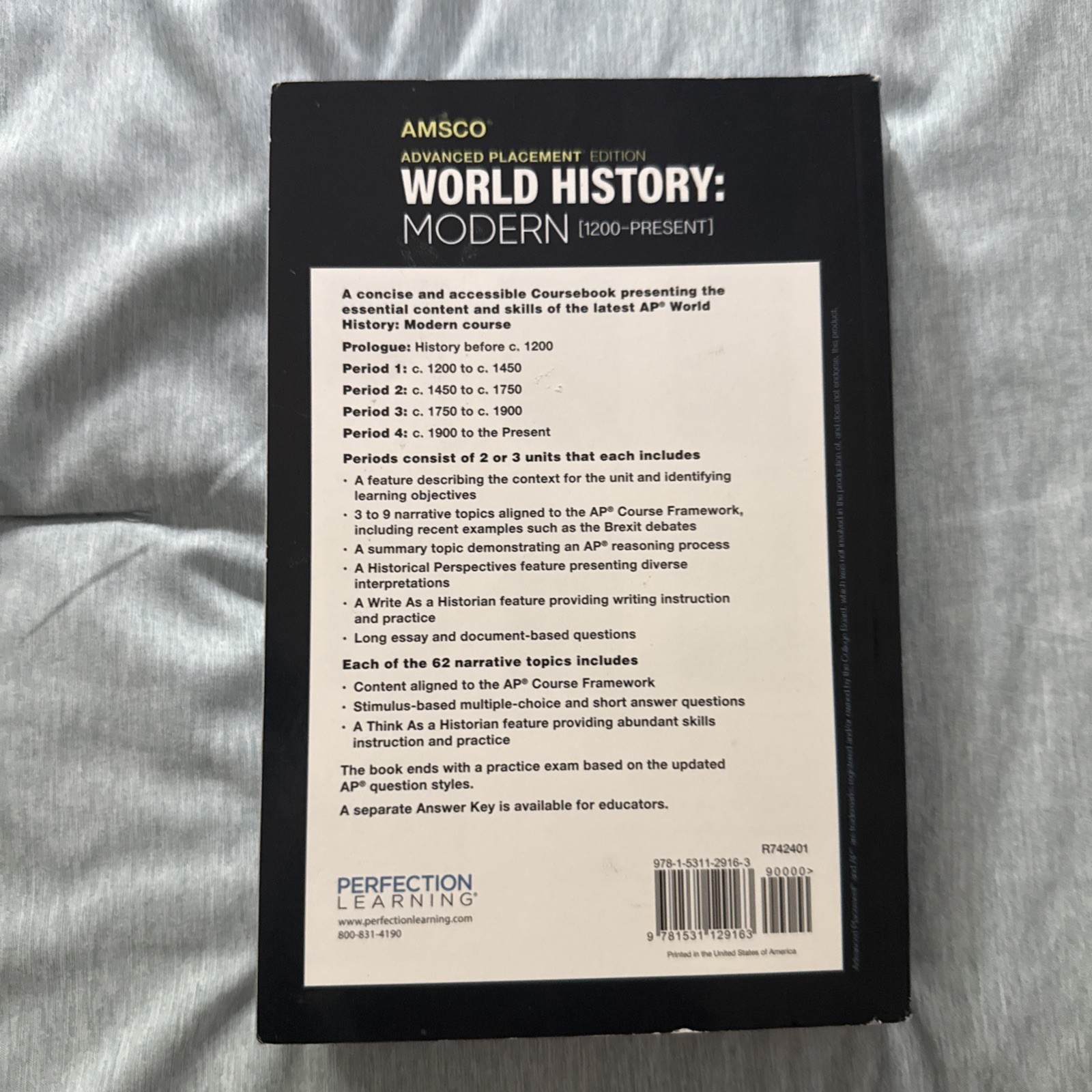 AMSCO AP Edition World History: Modern (1200-Present) Paperback