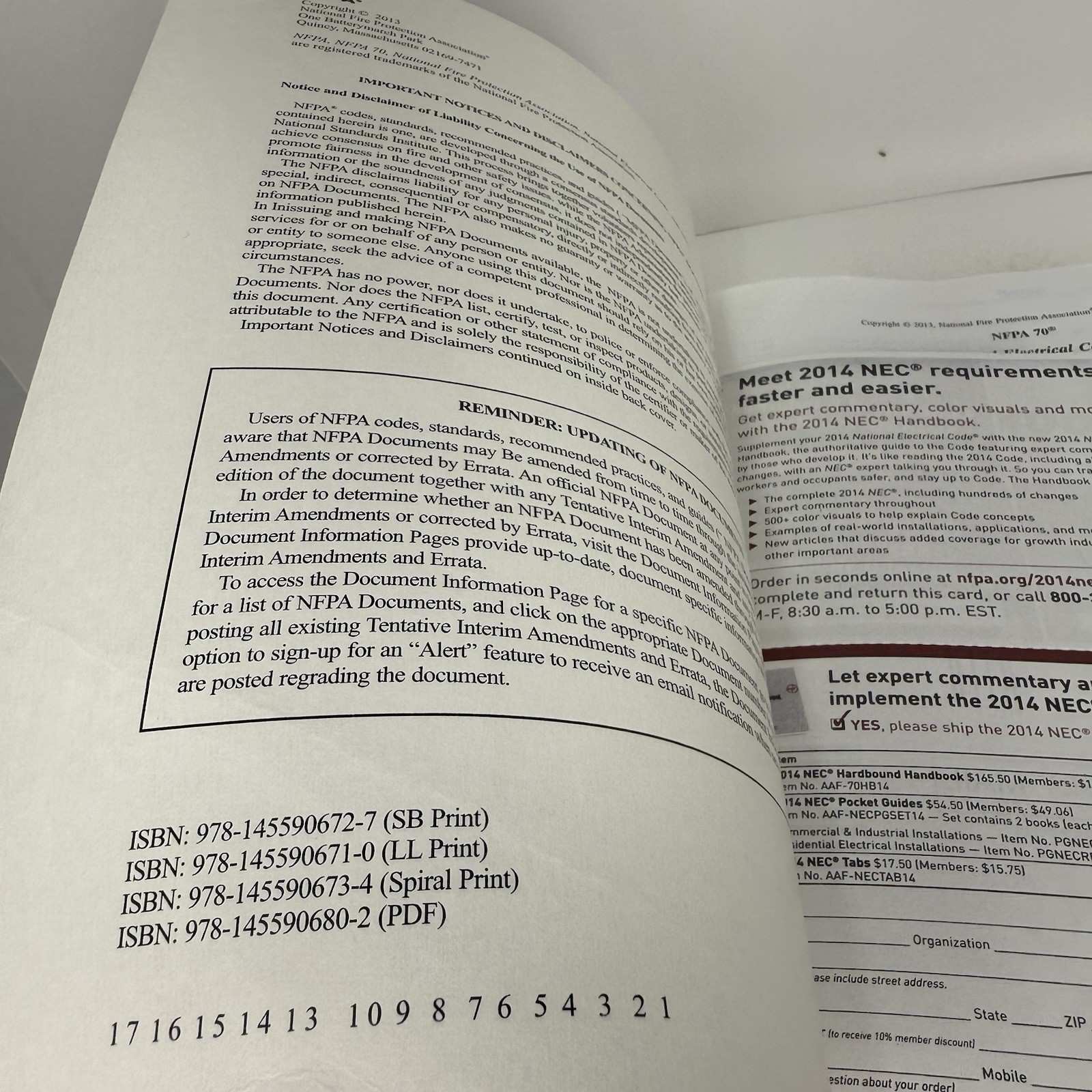 NFPA 70: National Electrical Code (NEC), 2014 Edition – PB, Clean