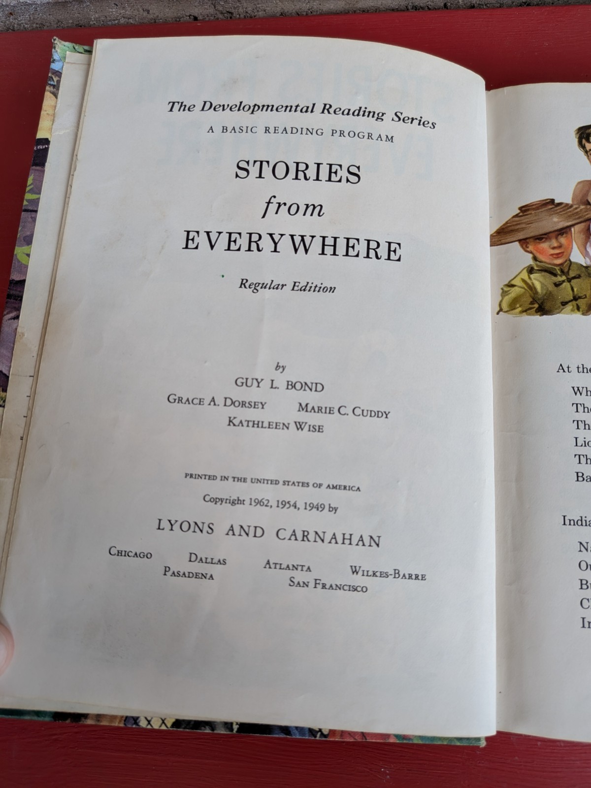 STORIES FROM EVERYWHERE Guy L Bond Elementary BASIC READING SERIES w/Word List