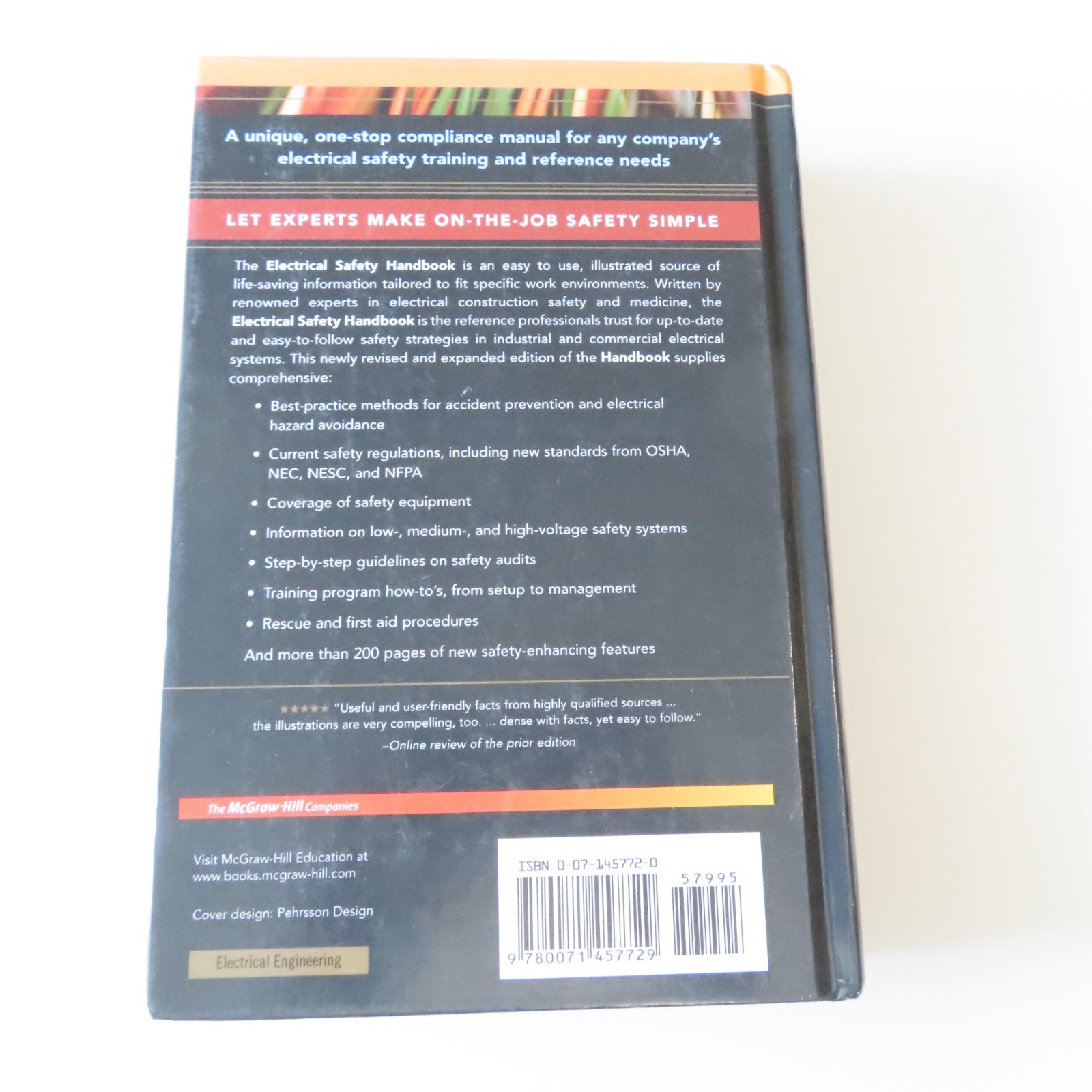 Electrical Safety Handbook Reference Third Edition 2006; NEC NFPA 70E NESC OSHA