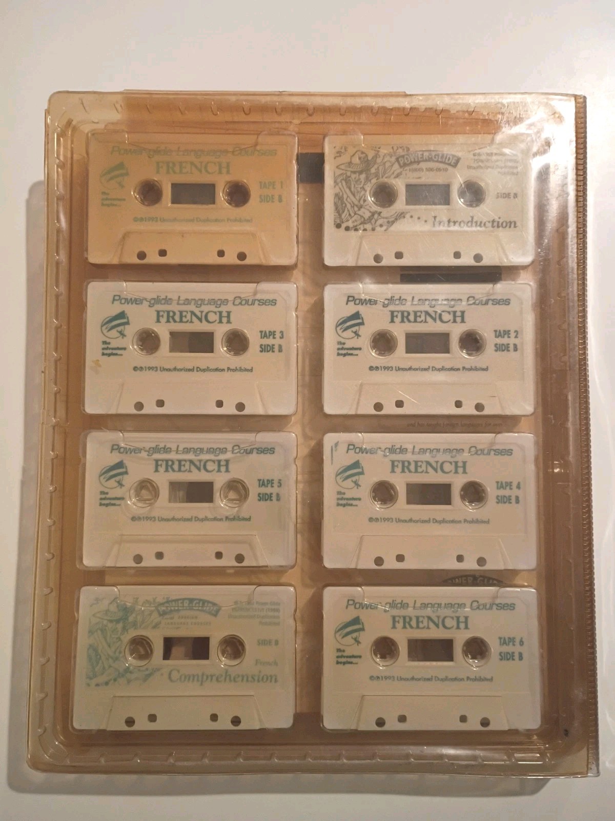 Power Glide French Book Cassettes Homeschool Foreign Language Course Curriculum