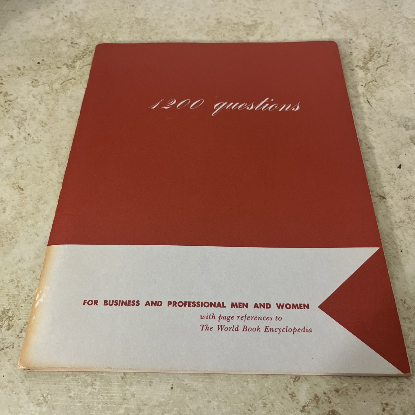 1200 Questions for Business and Professional Men and Women 1958
