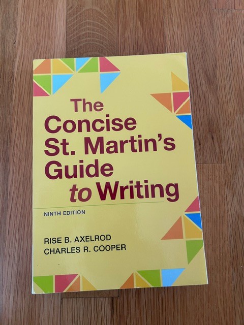 The Concise St Martin’s Guide to Writing 9th Edition by Axelrod, Cooper UNREAD