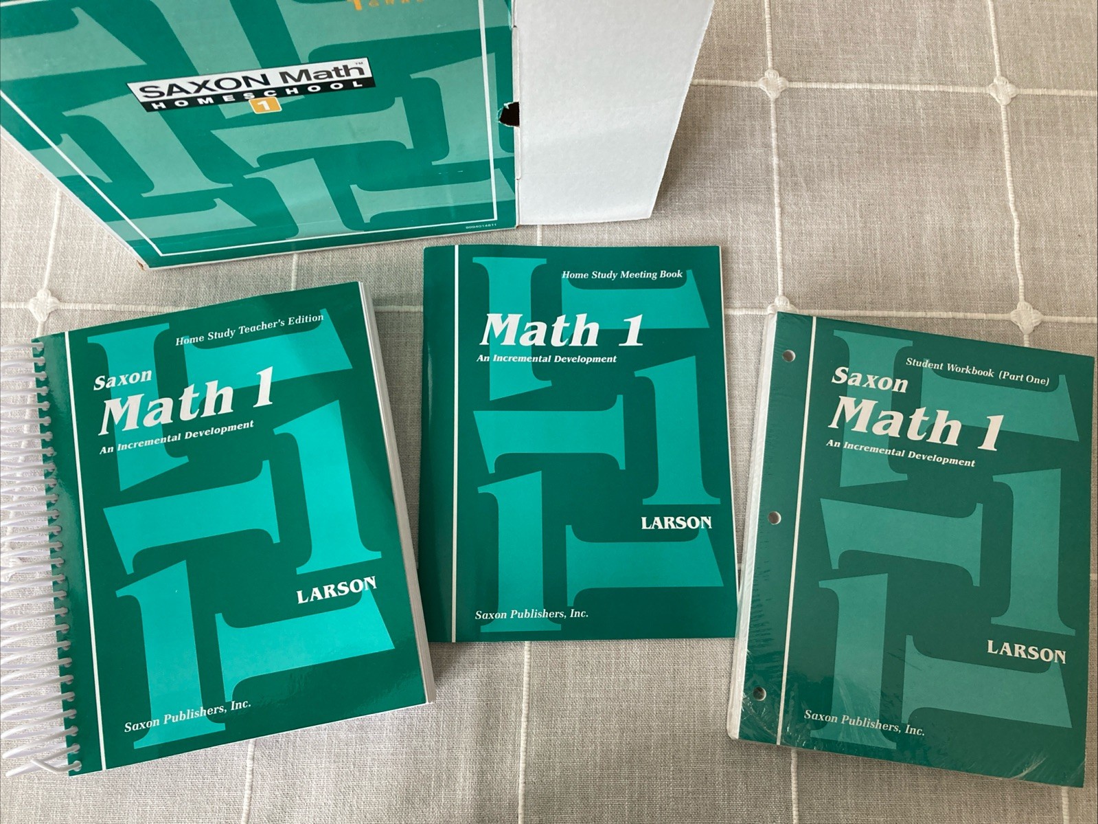 NEW SAXON MATH 1 Homeschool Complete HOME STUDY CURRICULUM KIT 1st Grade