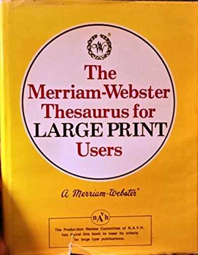The Merriam-Webster thesaurus for – Hardcover, by Merriam-Webster – Acceptable c