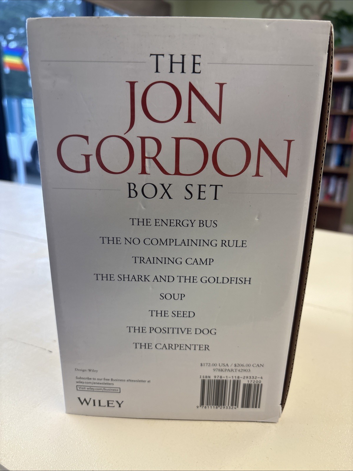 The Jon Gordon Box Set – 8 Hardcover Books w/ Dust Jackets in Slipcase 1H