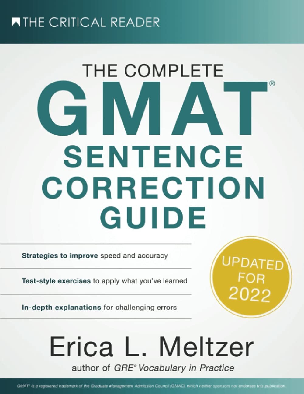 The Complete GMAT Sentence Correction Guide by Erica L. Meltzer (2016, Trade…