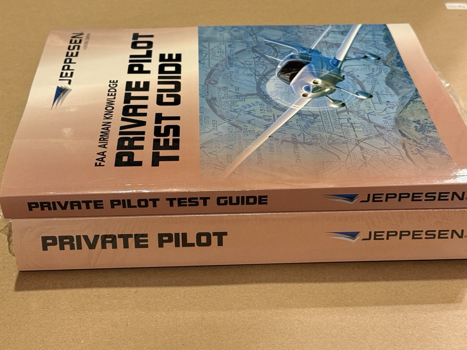 New FAA Airman Knowledge PRIVATE PILOT TEST GUIDE & GIIDED FLIGHT BOOKS Jeppesen
