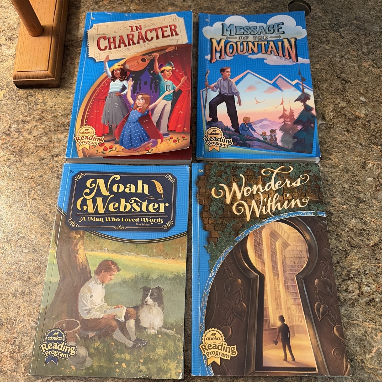 5th Grade Abeka Readers, Newest Editions, Lot Of 4 Books 5a-5d