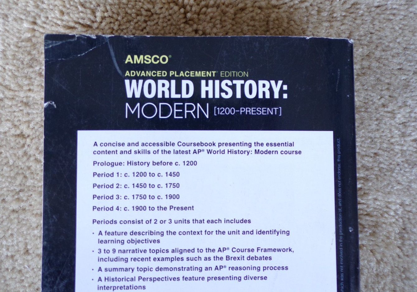 AMSCO AP World History Modern Paperback @hS