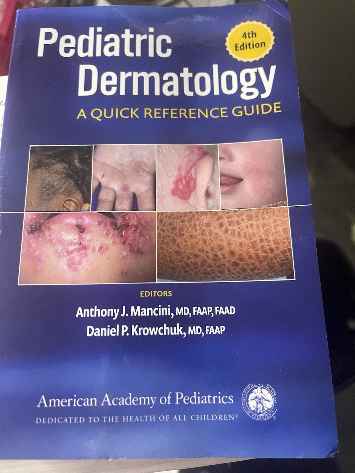 Pediatric Dermatology A Quick Reference Guide 4th Edition AAP TPB