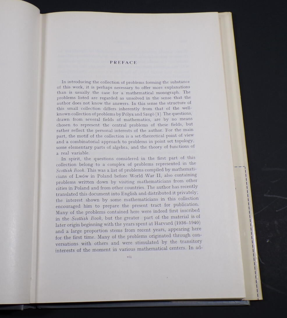 1st edition A Collection of Mathematical Problems by Stan Ulam Manhatten Project