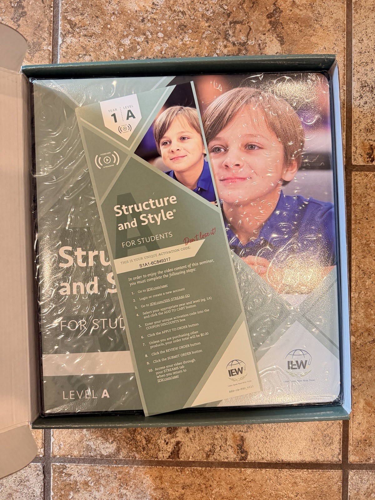 IEW Structure and Style for Students Year 1 Level A Basic Box Set DVD Pudewa
