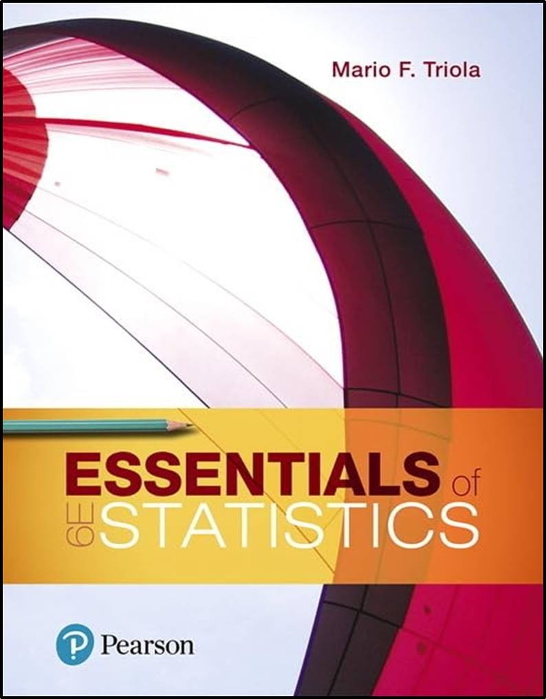 Essentials of Statistics 6th Edition (Mario Triola) Pearson Textbook GREAT SHAPE