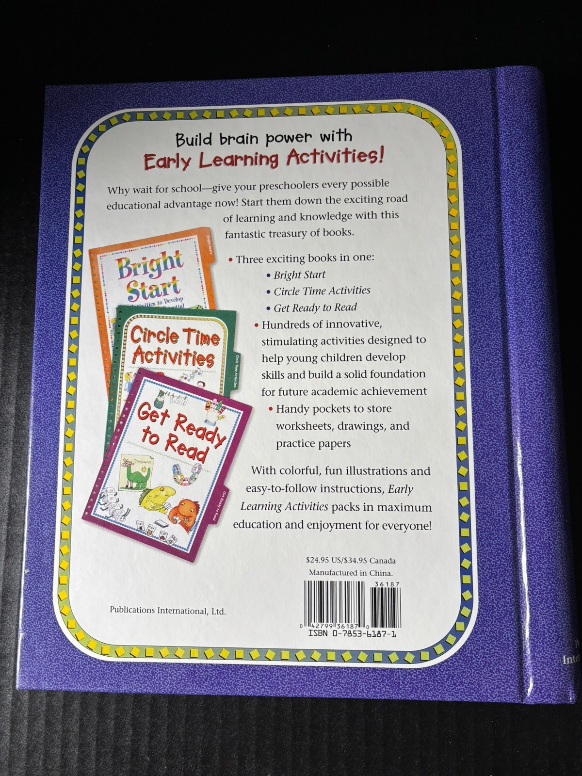PRESCHOOL EDUCATION-EARLY LEARNING ACTIVITIES 3 BOOKS IN 1