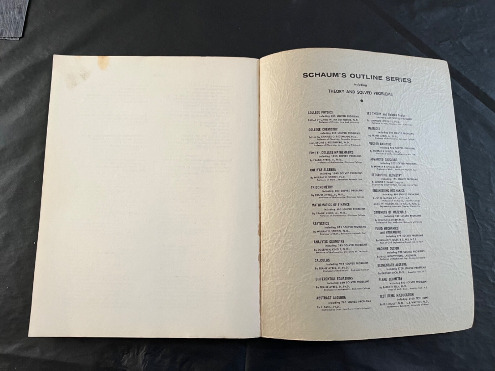 Schaum’s Outline Series Theory and Problems of Statistics 1961 Murray R. Spiegel