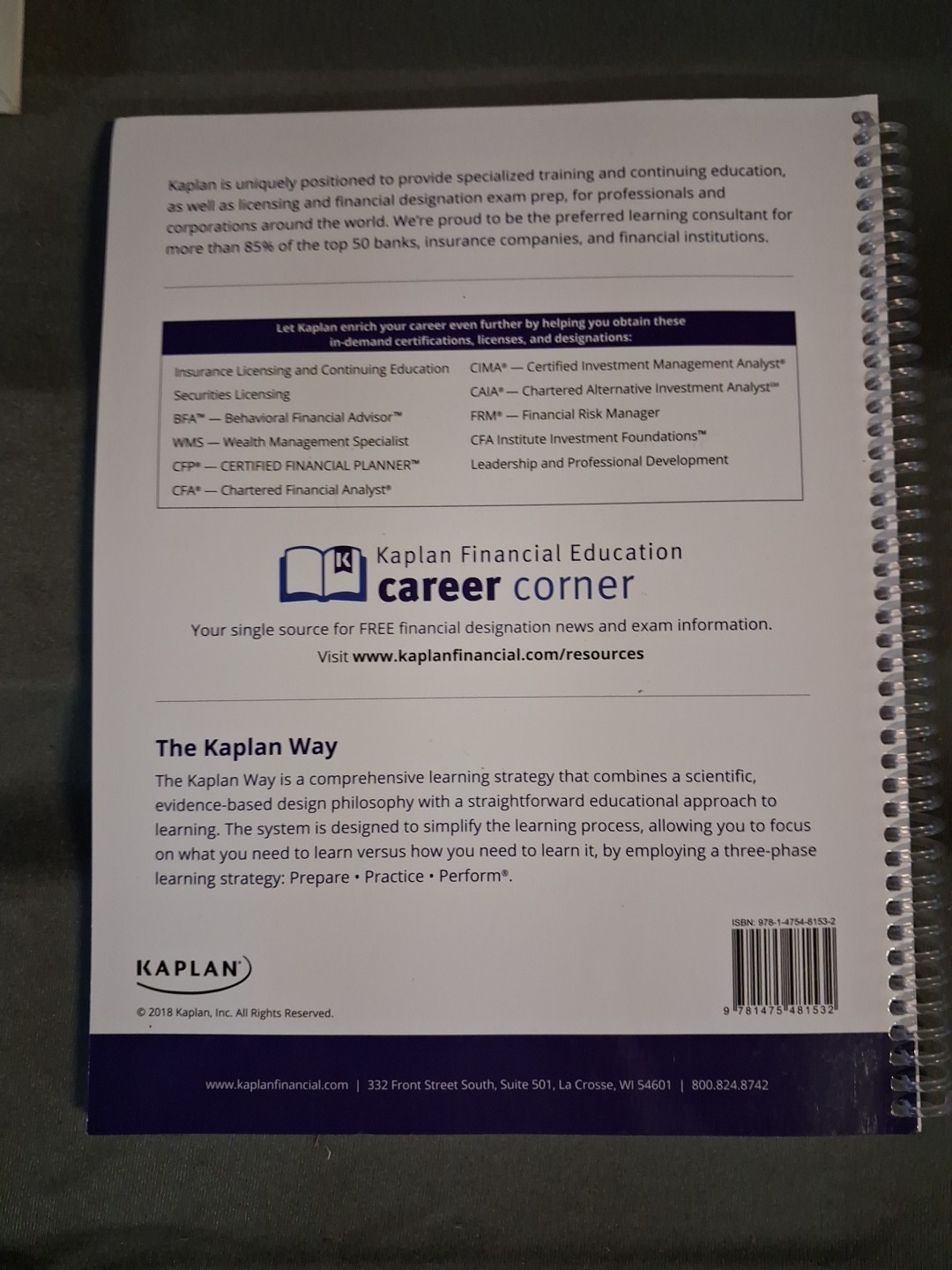 Securities; Class Notes – Top-off General – Spiral-bound, by N/A – Good j