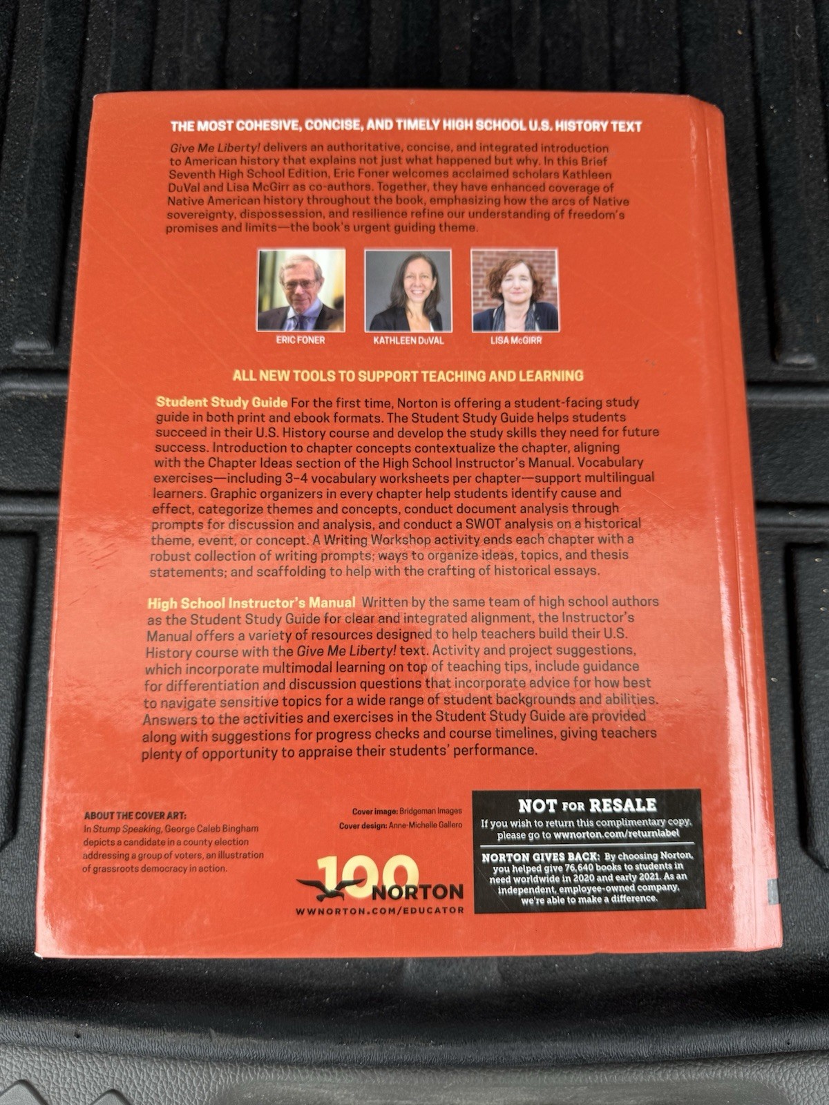 Give Me Liberty! An American History Brief 7th Edition High School Edition HC