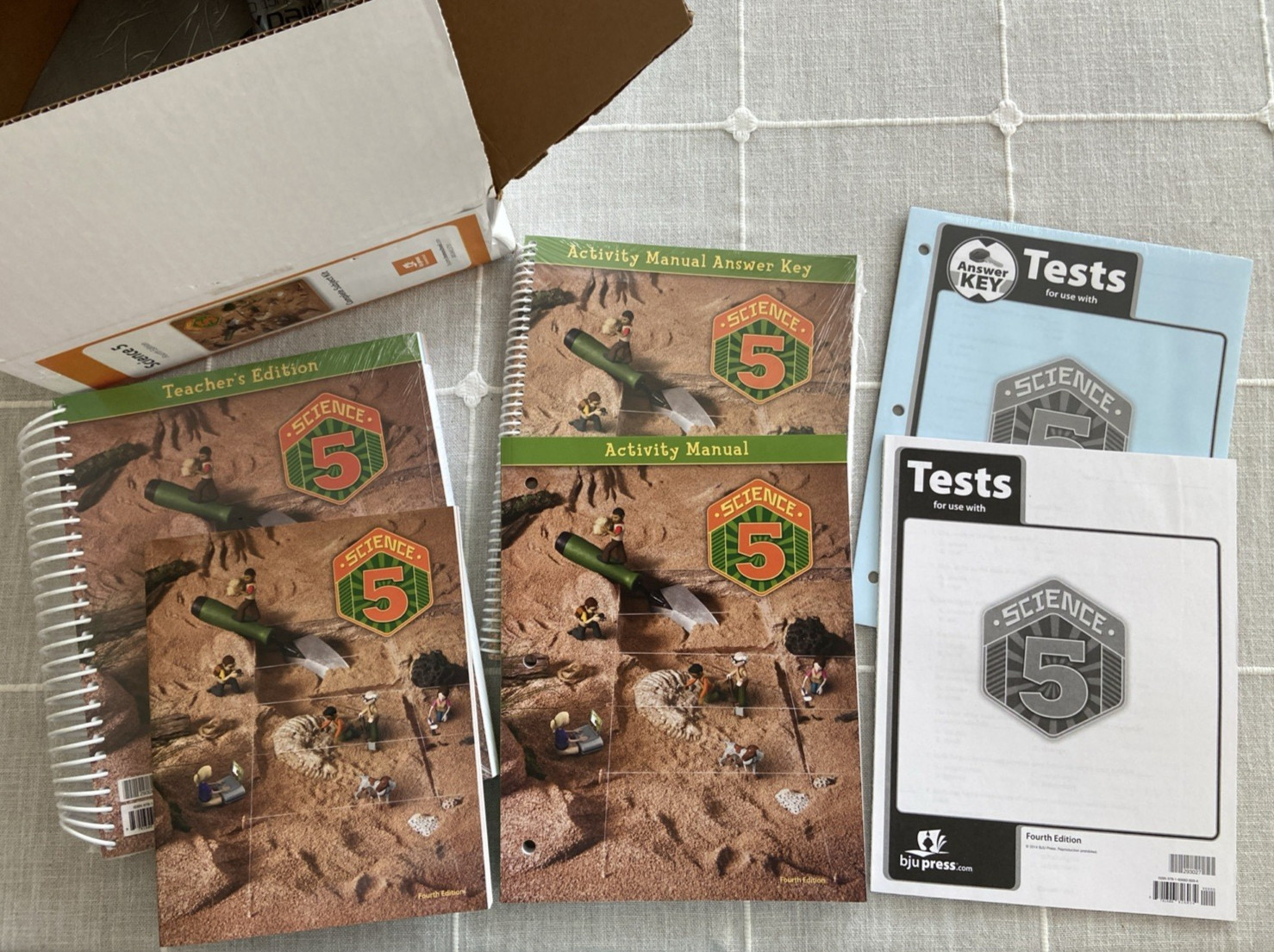 NEW BJU Bob Jones 5th grade SCIENCE 5 Complete Subject Kit CURRENT 4th ed BoxSet