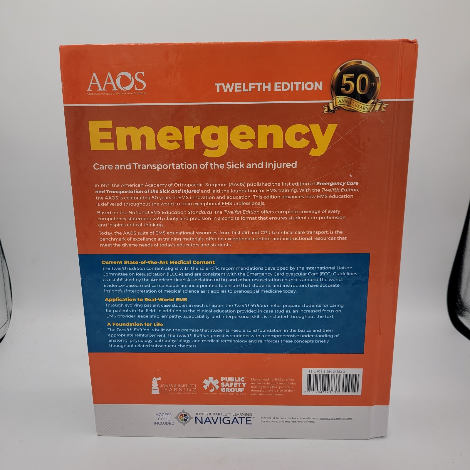 AAOS 12th Edition Emergency Care And Transportation Of Sick & Injured Textbook