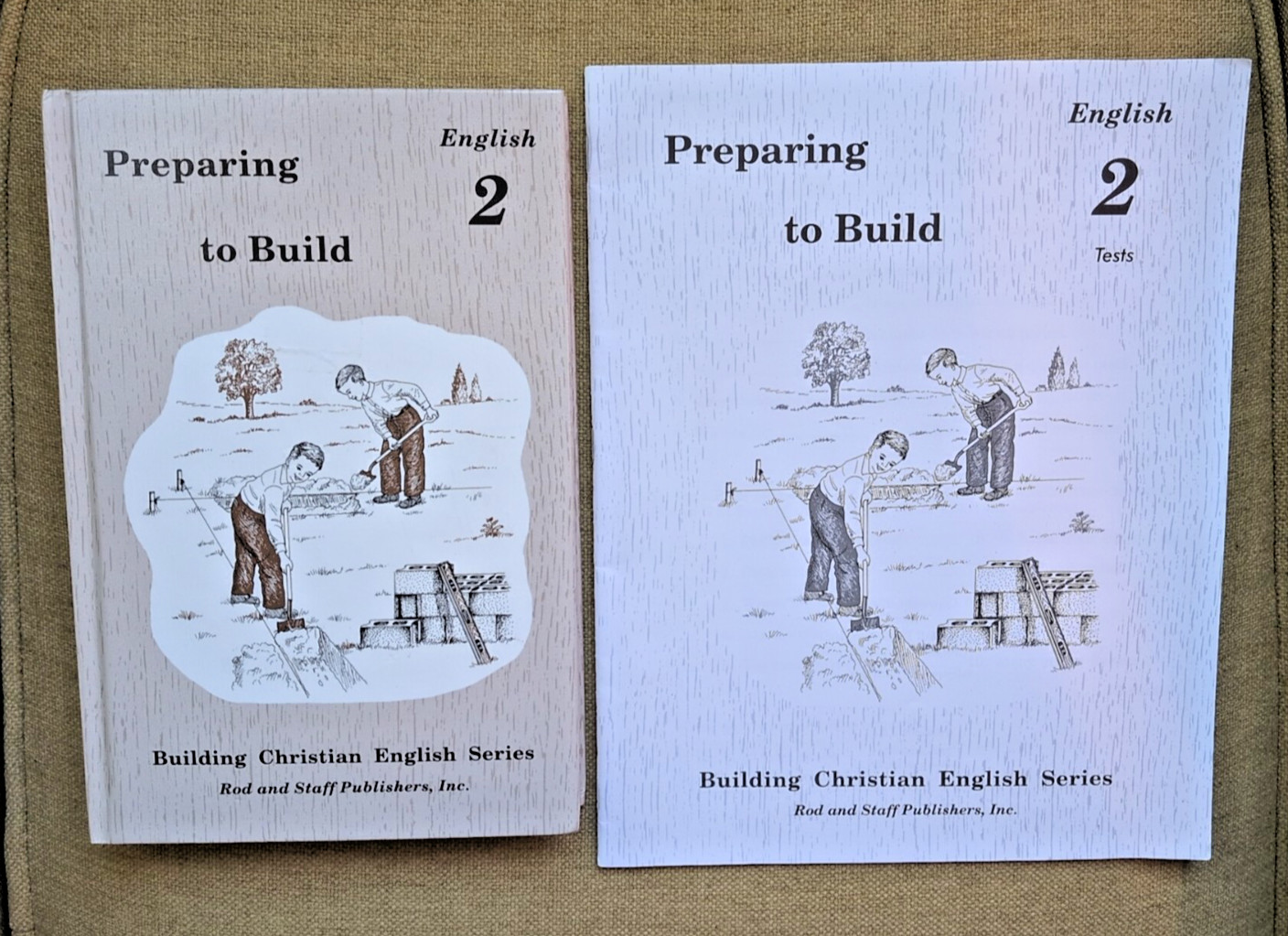 UNUSED Rod and Staff: Preparing to Build English 2 Book And Test Booklet Grammar