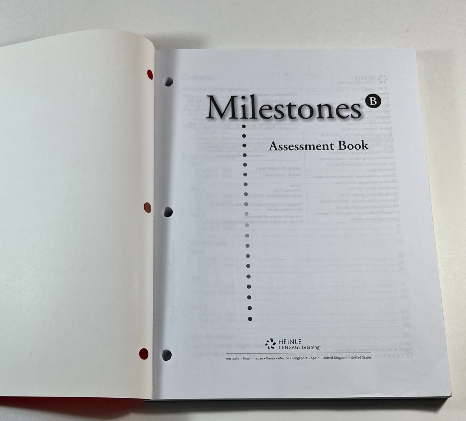 Milestones Level B 2009 2 Book Student/Teacher Set Heinle Cengage 1424008883 ELL