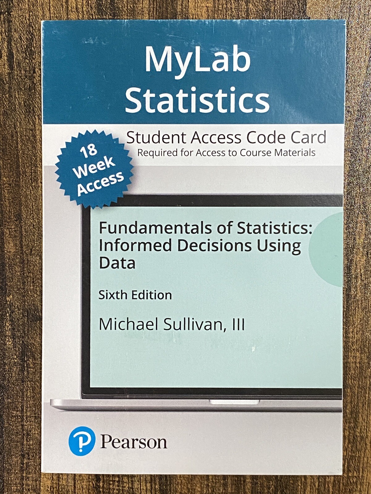 MyLab Statistics “Fundamentals of Stats”•6e•Sullivan (access card only, no book)