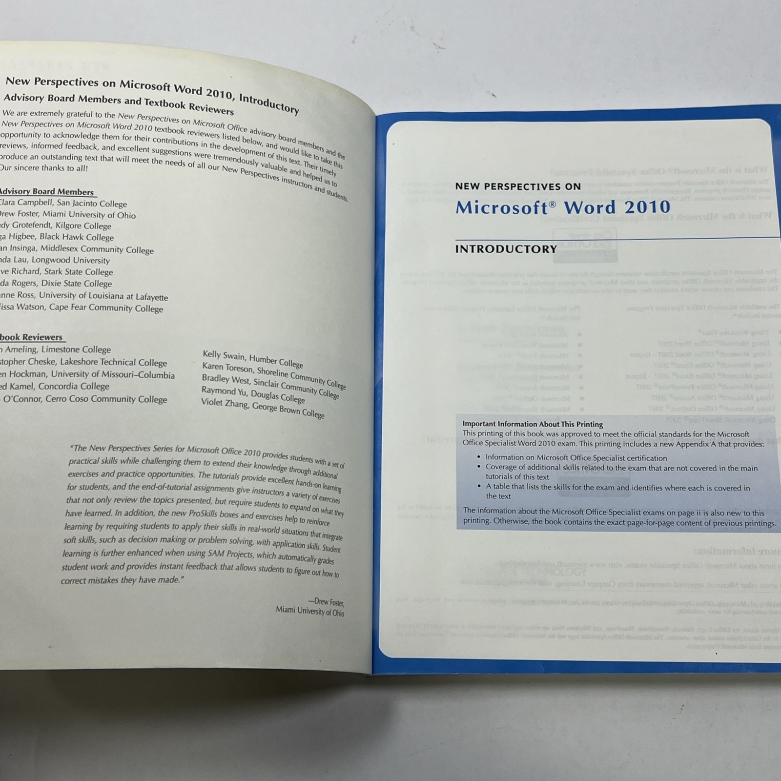 NEW PERSPECTIVES ON MICROSOFT WORD 2010: INTRODUCTORY By S. Scott Zimmerman