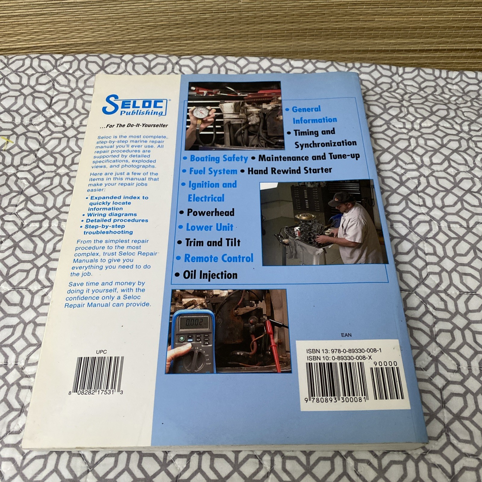 JOHNSON/EVINRUDE OUTBOARDS 1973-89 REPAIR MANUAL By Clarence W. Coles & Joan