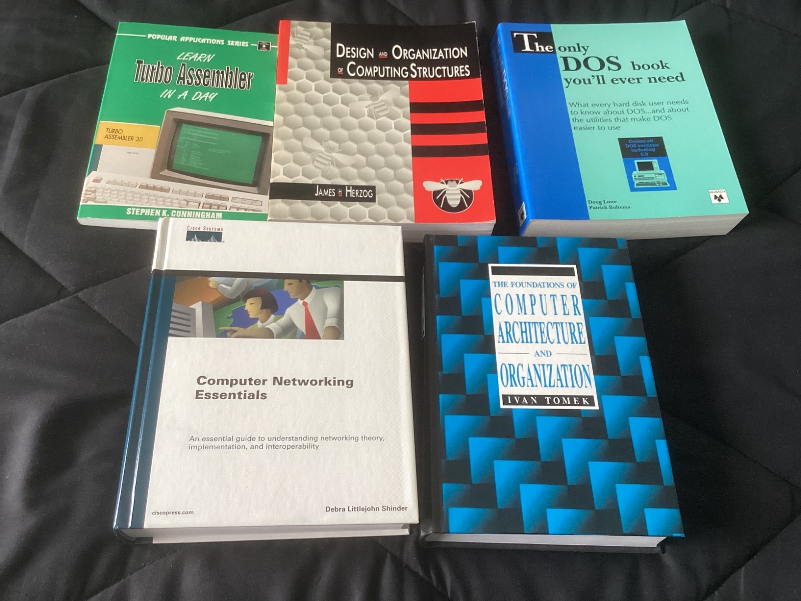 Mathematics lot of 5 Books, Computer Networking, DOS, Turbo Assembler