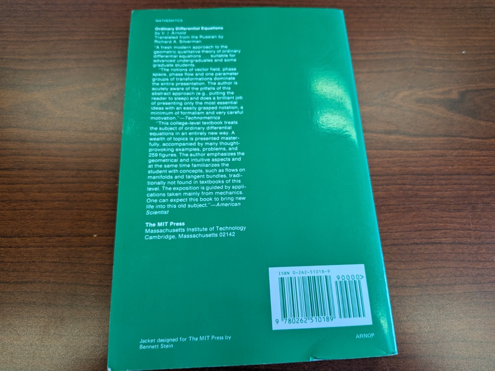Ordinary Differential Equations by V. I. Arnold (1978, Trade Paperback)