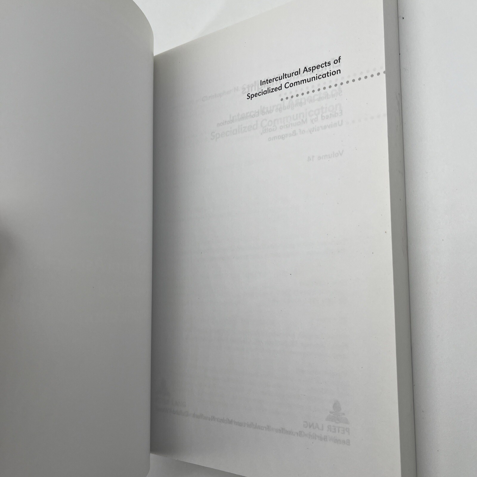 Linguistic Insights Studies in Language Communication Intercultural Peter Lang